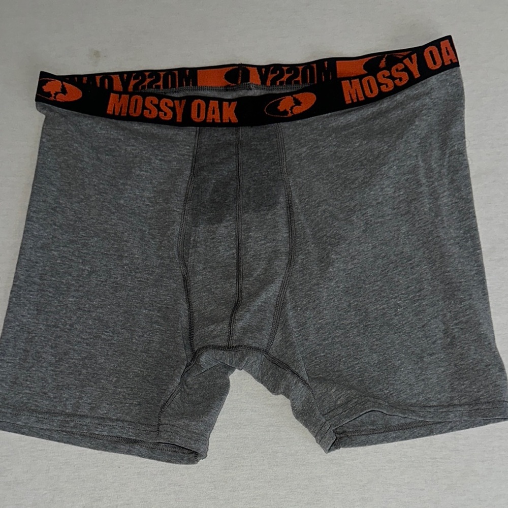 Mossy Oak Gray Mens Size 2XL Boxer Briefs.